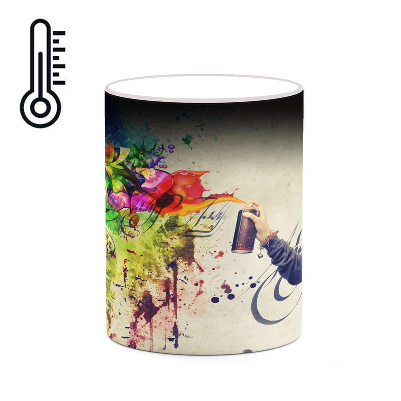 ماگ حرارتی کاکتی مدل Grafiti کد mgh20443