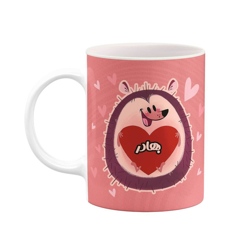 ماگ کاکتی طرح اسم بهادر مدل قلب کد mgn11903