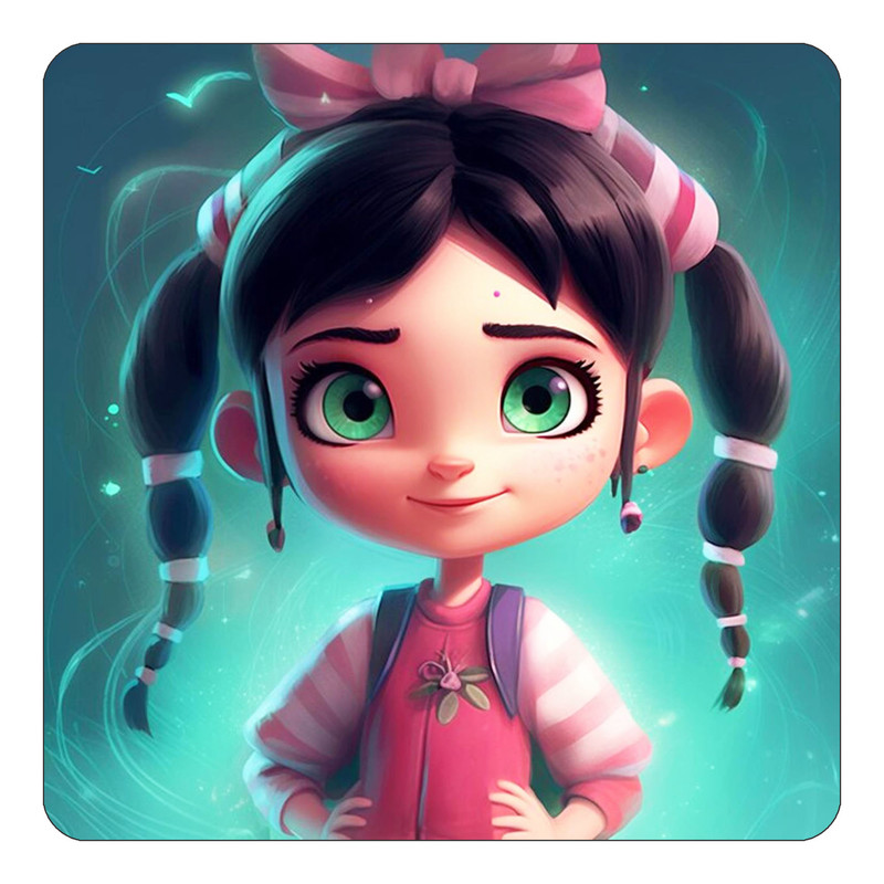 مگنت کاکتی طرح دختر مدل mp61178