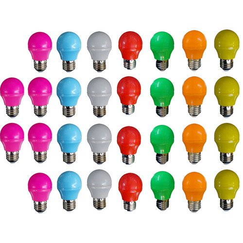 لامپ ال ای دی 3 وات طرح حبابی پایه E27 بسته 30 عددی